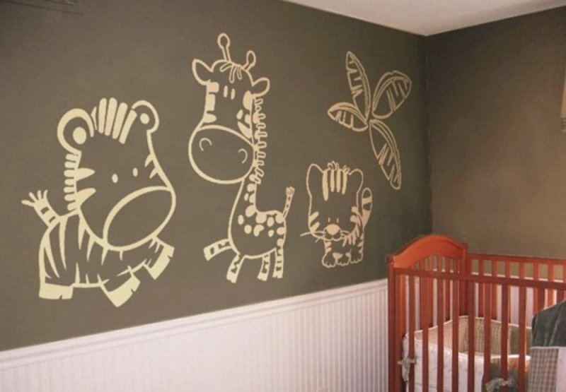 Трафареты для стен детские