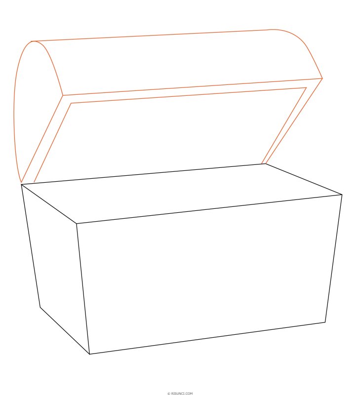 Сундучок раскраска для детей