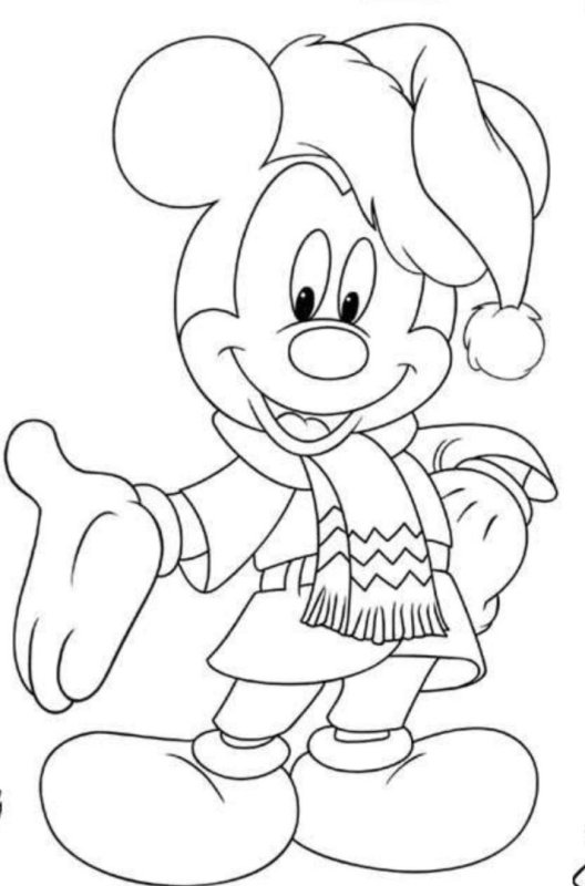 Новогодние персонажи раскраска