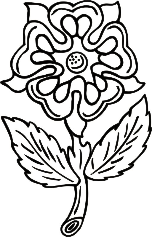 Сказочный цветок раскраска