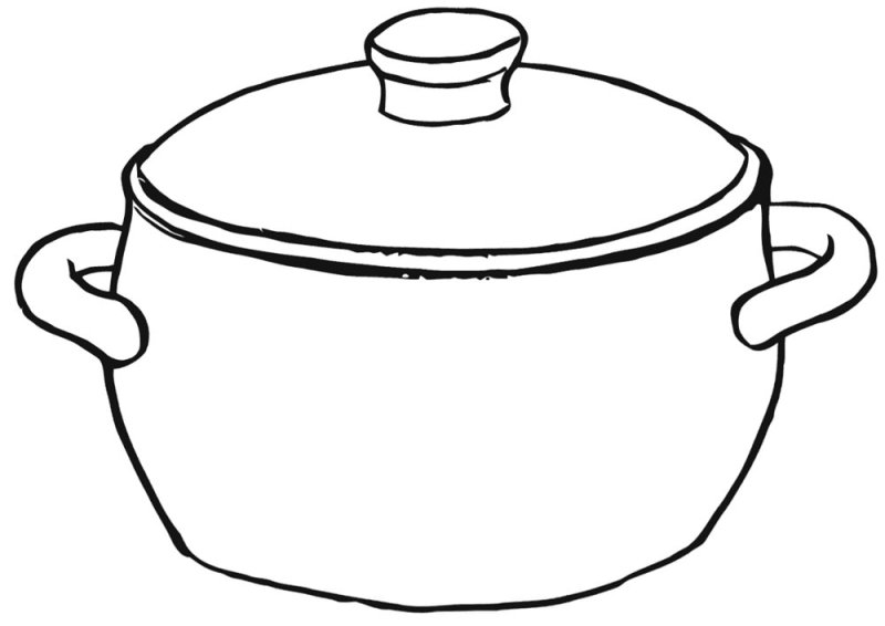 Кастрюля раскраска