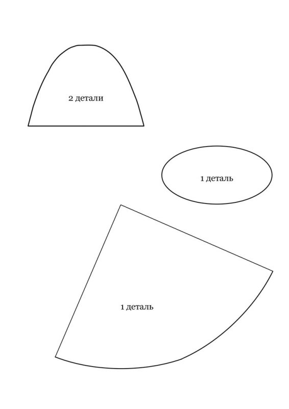 Выкройка новогоднего гнома из фетра