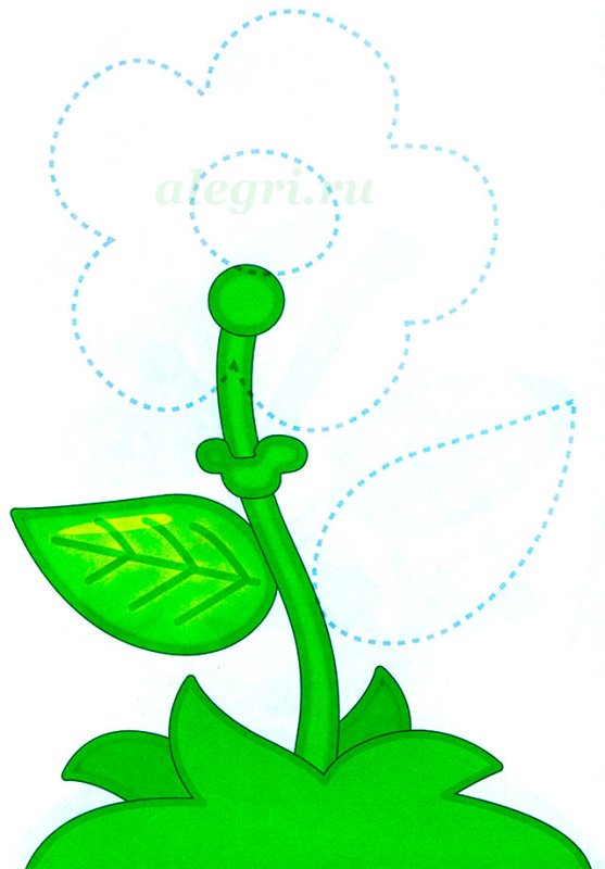 Стебель цветка для детей