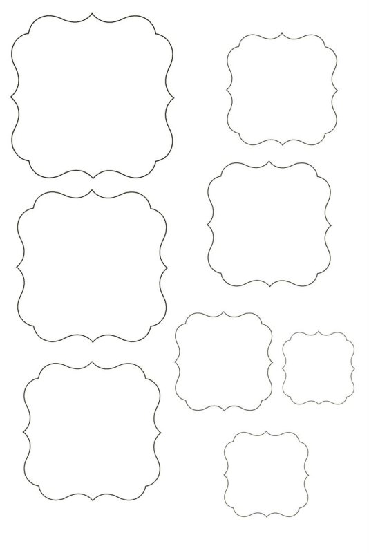 Фигурные рамки для скрапбукинга