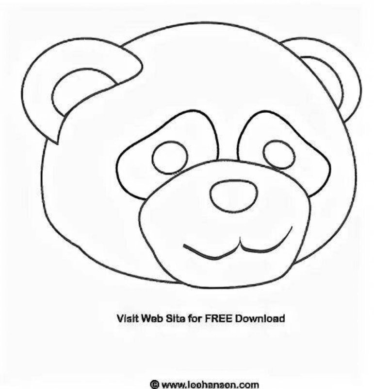 Маска медведь