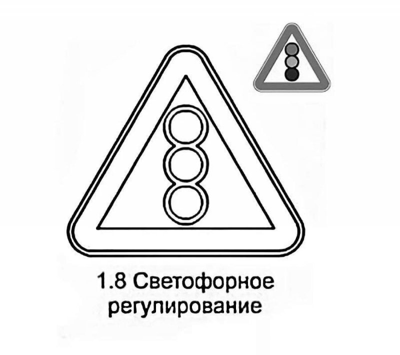 Знаки ПДД раскраска