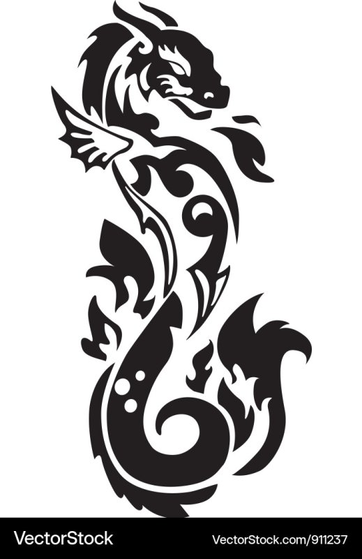 Дракон вектор
