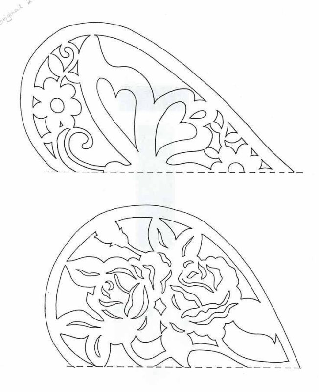 Художественное вырезание из бумаги схемы