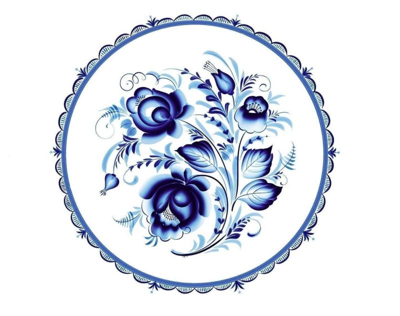 Гжельская роспись Агашка