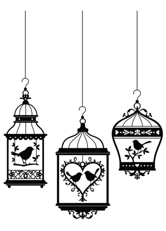 Трафарет фонарь уличный для вырезания