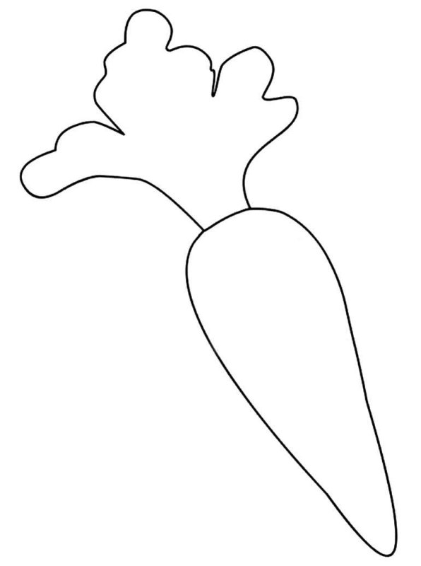 Морковка раскраска