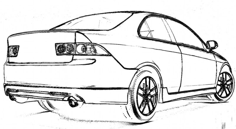 Honda Accord 6 рисунок
