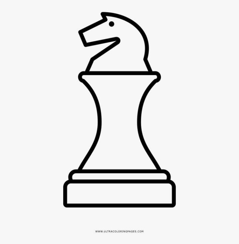 Трафарет шахматных фигур