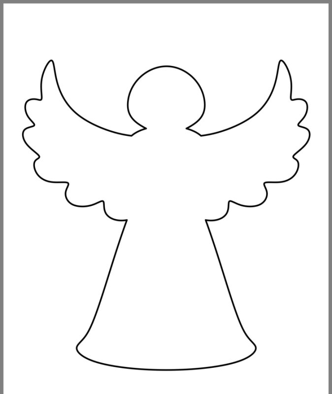 Трафареты ангелов