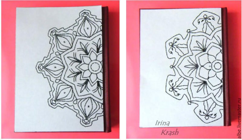 Точечная роспись ежедневника