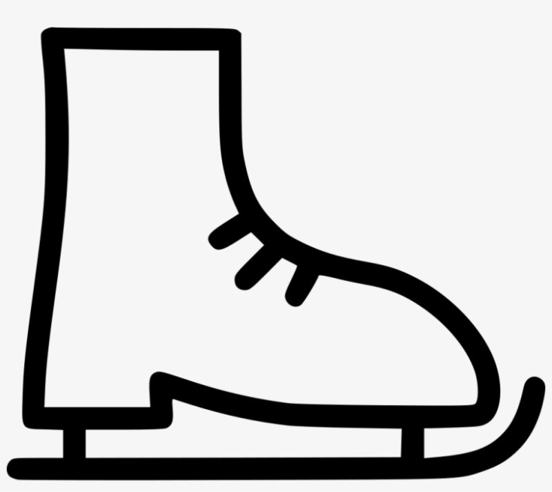 Коньки трафарет для детей