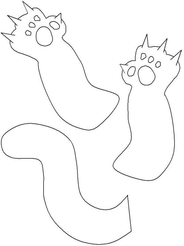 Шаблоны котиков для поделок