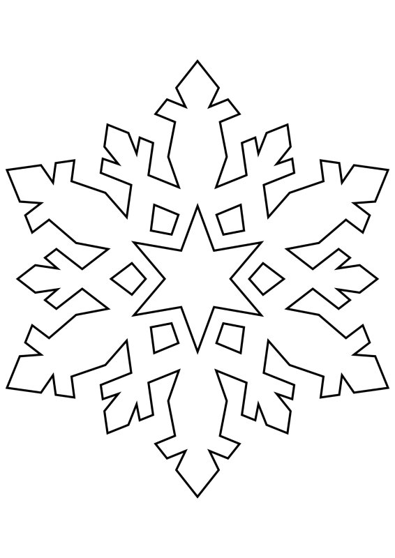 Новогодние снежинки трафареты