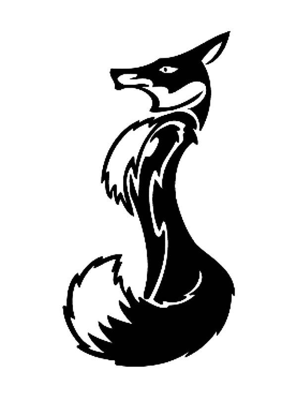 Трафарет лисы