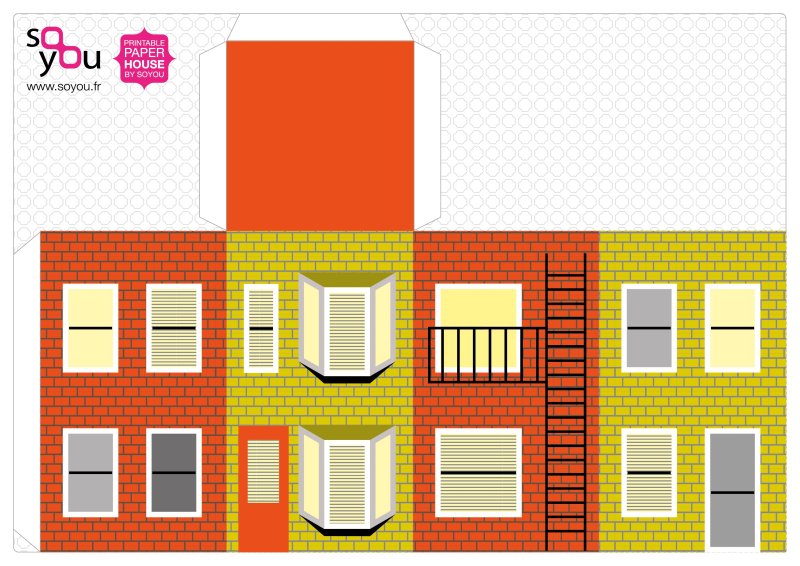 Развертка домика