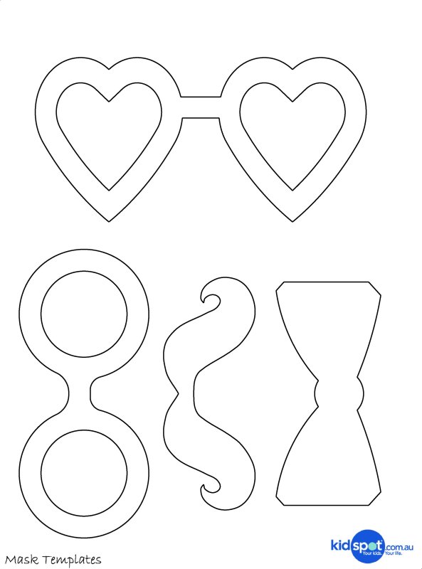 Трафареты губ на палочке