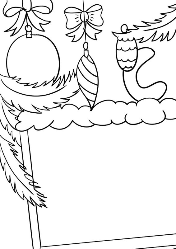 Эскиз новогоднего плаката