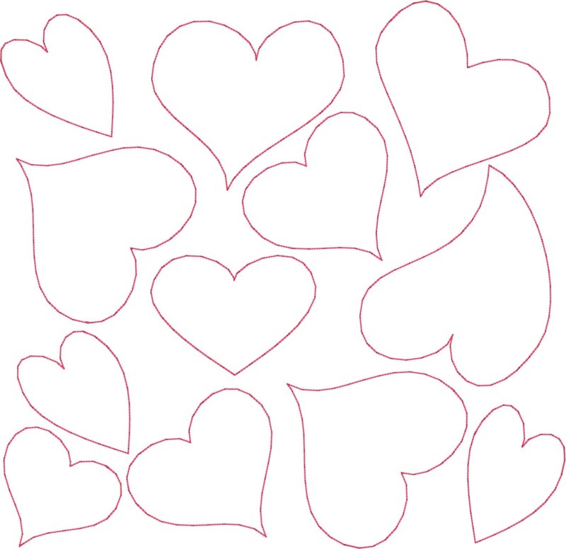 Сердечко шаблон