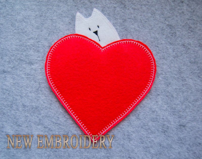 Сердечко из фетра шаблон