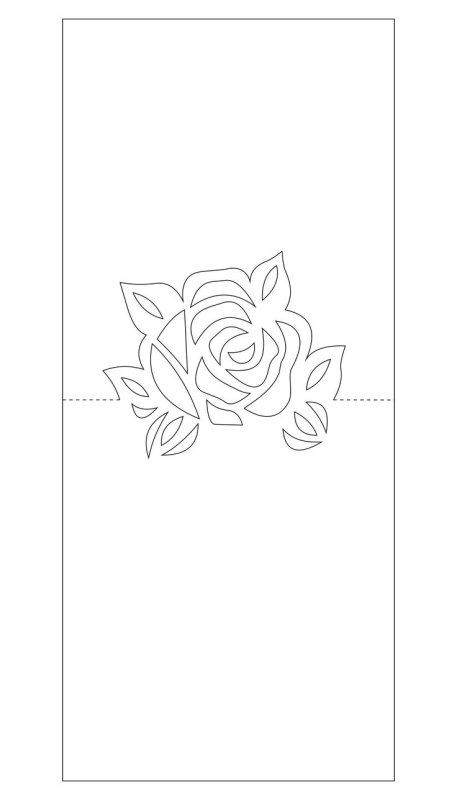 Трафарет для открытки