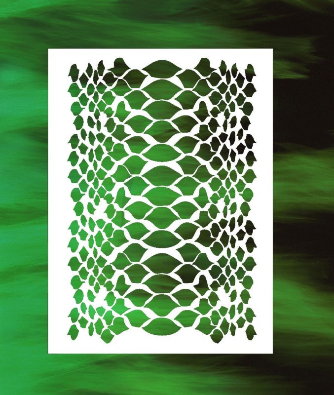 Трафарет кожа рептилии