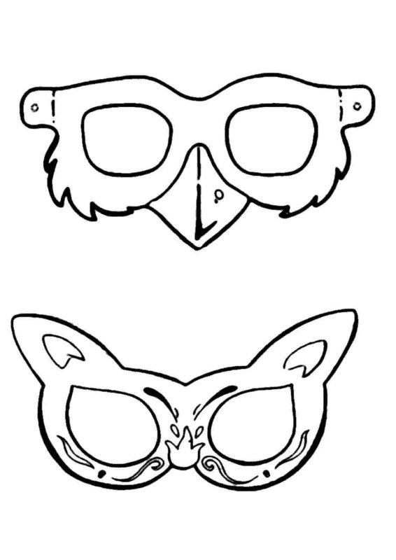 Очки раскраска