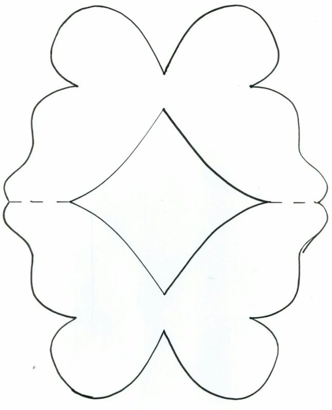 Трафарет бабочки для вырезания