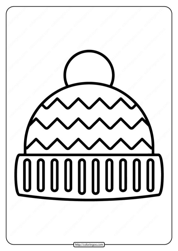 Шапка раскраска для детей