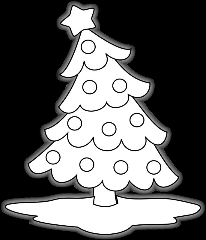 Трафарет "елка"