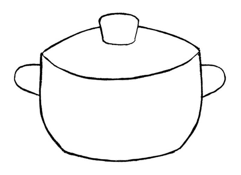 Трафареты посуды для детей