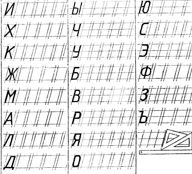 Чертежный шрифт