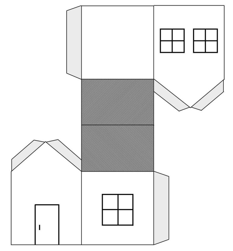 Домик для склеивания