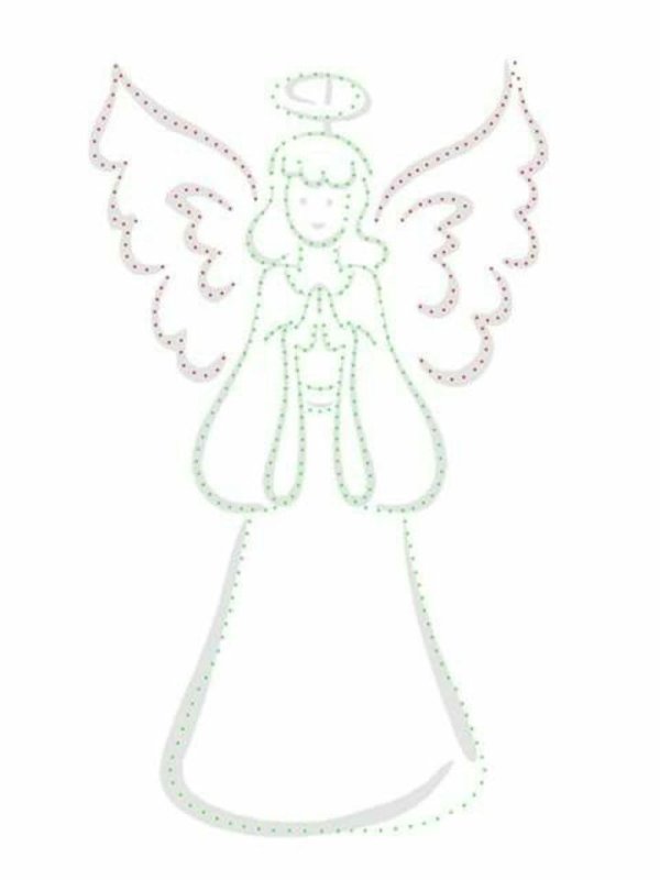 Трафарет ангела для вышивки