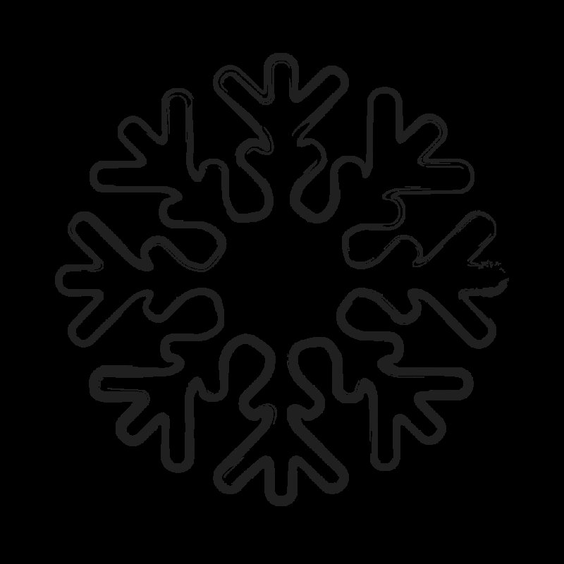 Снежинка раскраска