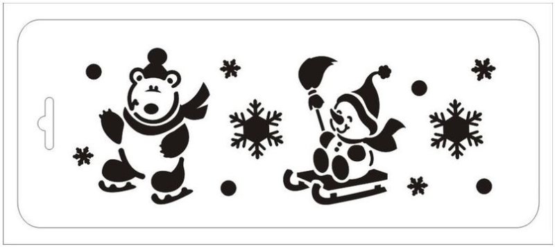 Трафареты для снега спрея