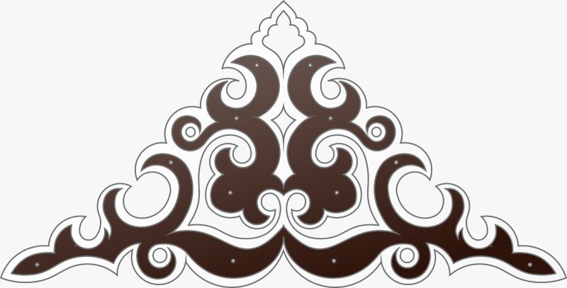 Лировидный орнамент в Якутской