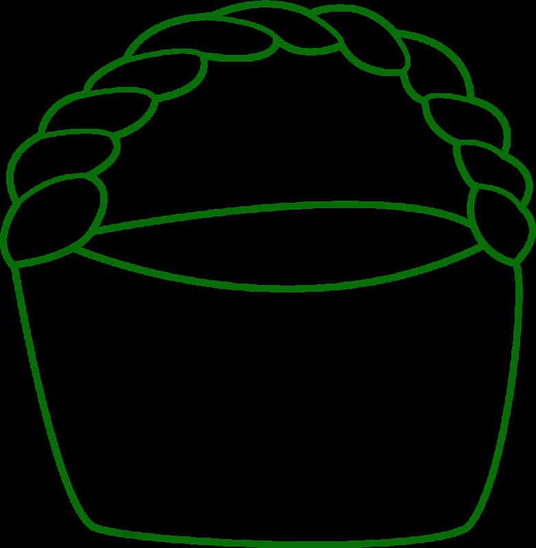 Трафарет корзинки