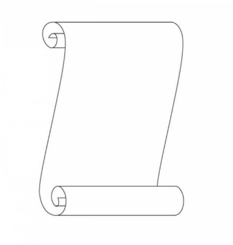 Свиток рисунок карандашом