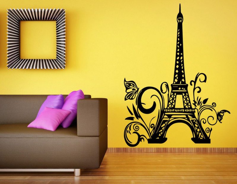 Наклейка на стену Эйфелева башня