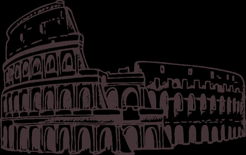 Колизей в древнем Риме рисунок