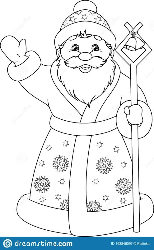 Набросок Деда Мороза