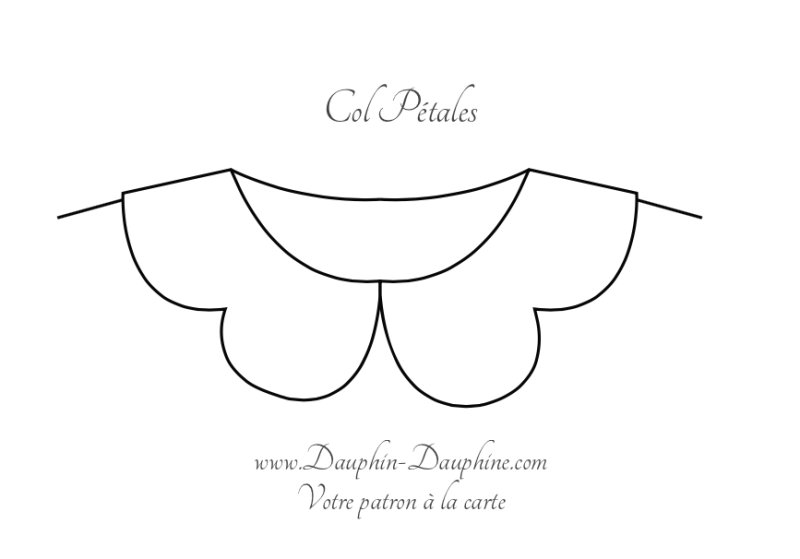 Накладной воротник выкройка