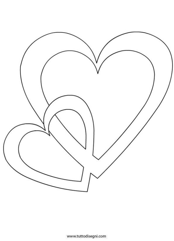 Трафарет сердечки