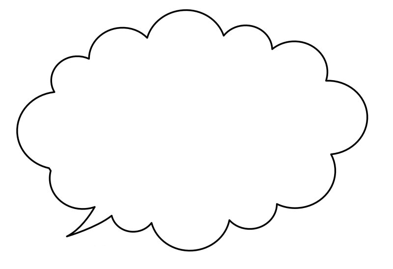 Облако раскраска