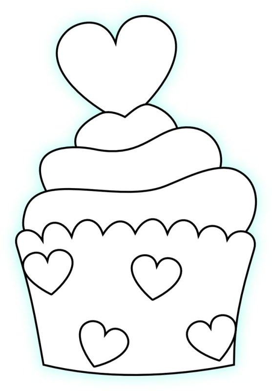 Раскраска кексики
